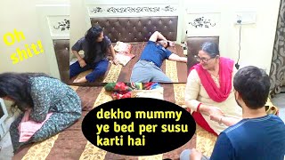 Did A Pee Prank On Wife Funny Reactions Surajkalra Funkadose555
