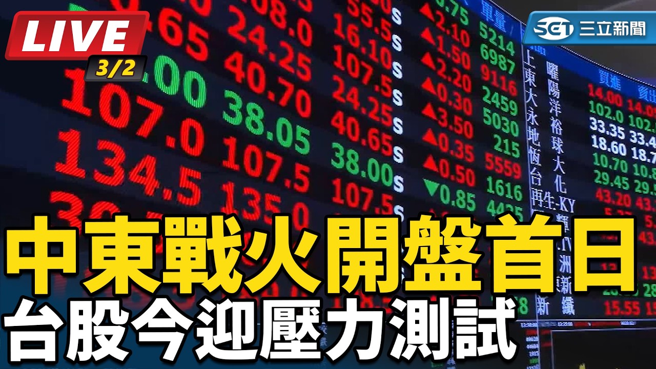 【直播完整版】台股跌勢收斂 塑化、航運、防禦股撐盤｜三立新聞網 SETN.com