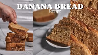 Easy Banana Bread Recipe l No Knead Wheat Banana Bread l Banana Loaf l Leftover Banana's Recipe