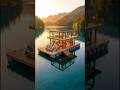 Building a Luxury Floating House From Scratch on Water | Full Timelapse #shorts