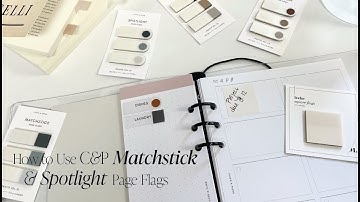 How To Use C&P Matchstick & Spotlight Page Flags | Cloth & Paper