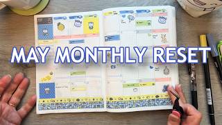 May 2026 Monthly Reset | Hobonichi Cousin Plan With Me | Hubman and Chubgirl Stickers