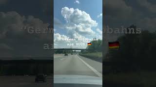 German Autobahns are HUGE 🇩🇪 | Driving on the Famous Autobahn #shorts