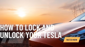 How to lock and unlock a Tesla with a keycard.