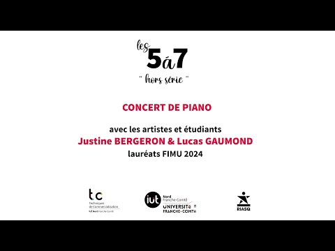 Les 5  7 - dition hors srie - Concert de piano  l'iUT de Belfort - vendredi 17 mai 2024