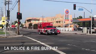 Lafd rescue 846 & rescue 46 responding