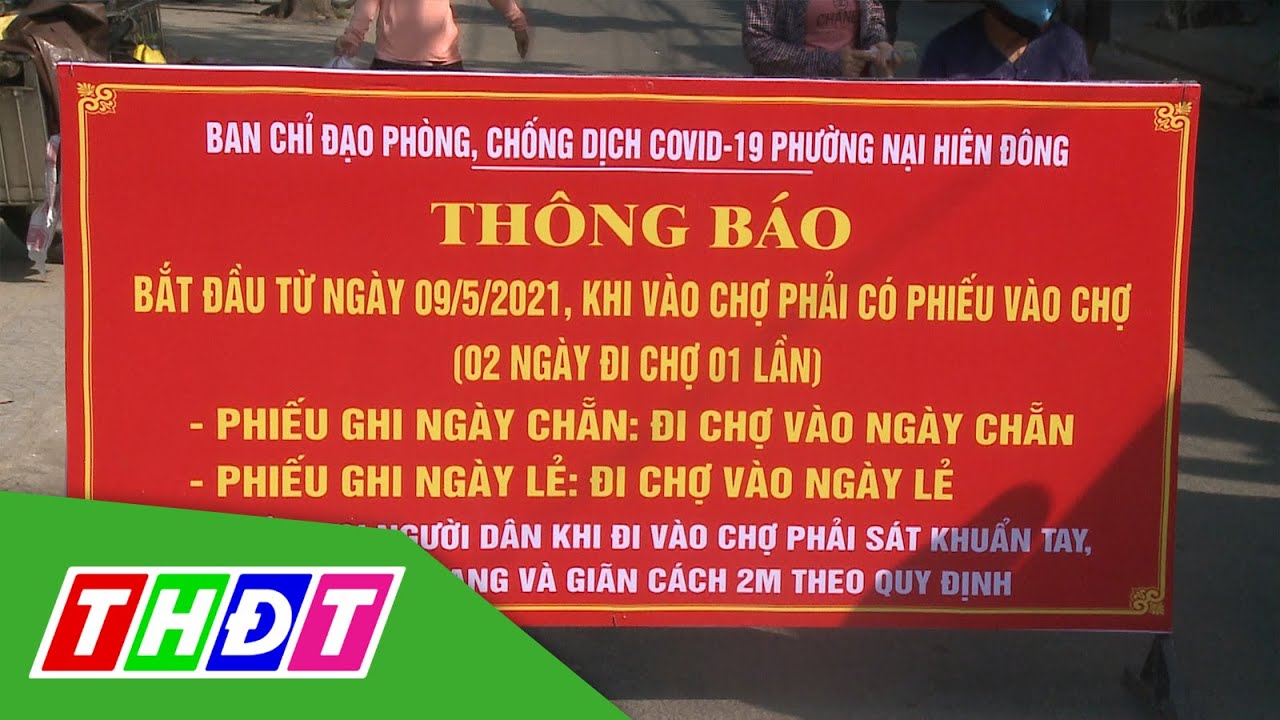 Đà Nẵng: Giãn cách tần suất đi chợ bằng thẻ để phòng... - youtube