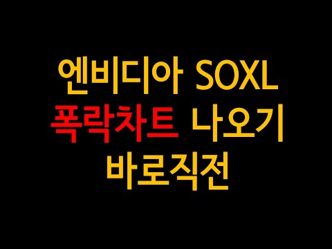   엔비디아 SOXL 차트 현재 매우 위험한 이유