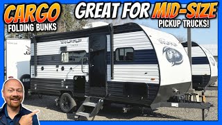 More Space and GREAT Cargo Rating!! 2024 Wolf Pup 16BHS Cargo Bunk Family Camping Travel Trailer