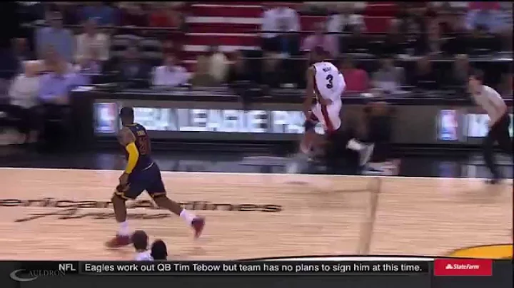 Dwyane Wade Behind The Back Fast Break Pass Full