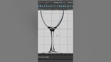 Glass Modeling in autodesk maya with the help of curves  #3d #maya #subscribe  #model #tranding