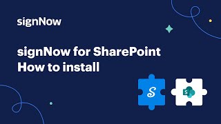 How To Install Signnow To Your Sharepoint Site