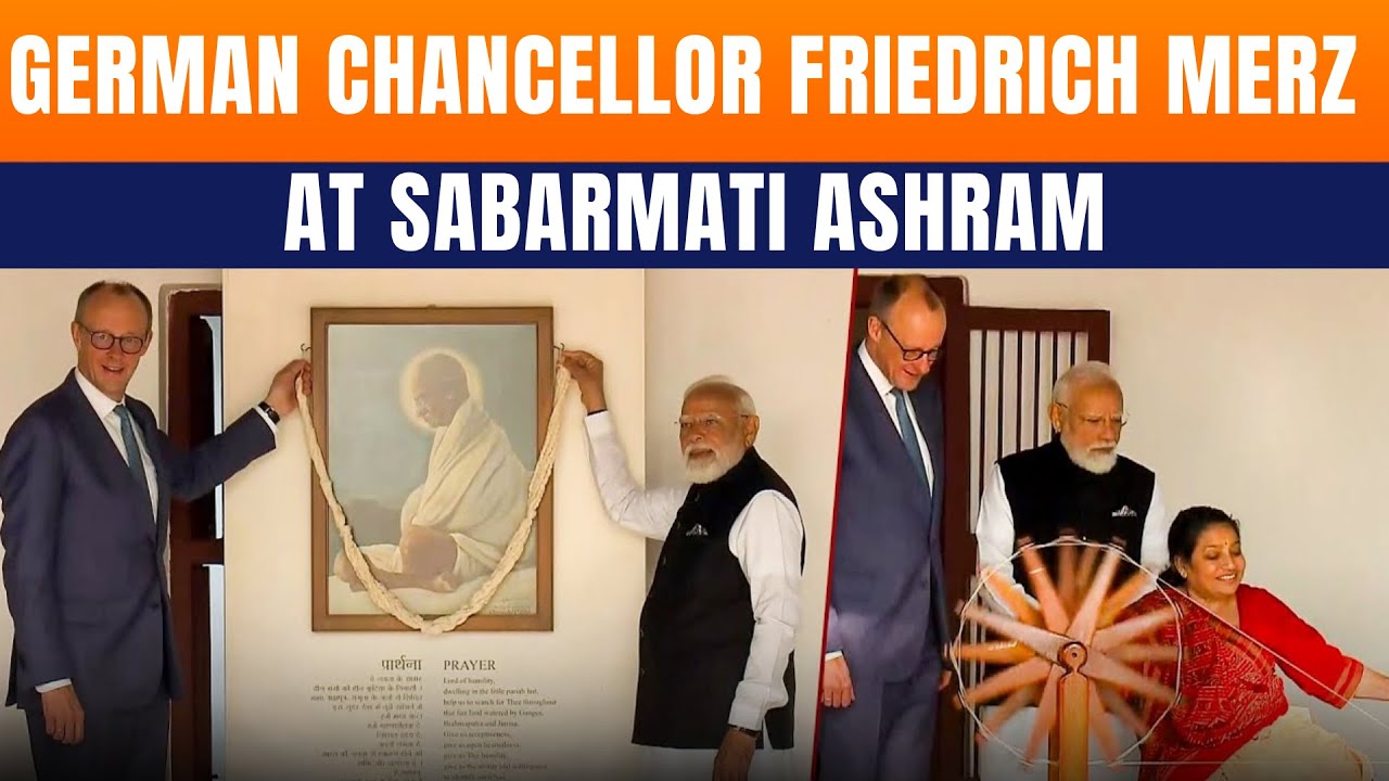 LIVE: German Chancellor Merz Visits Sabarmati Ashram With PM Modi | India-Germany Ties