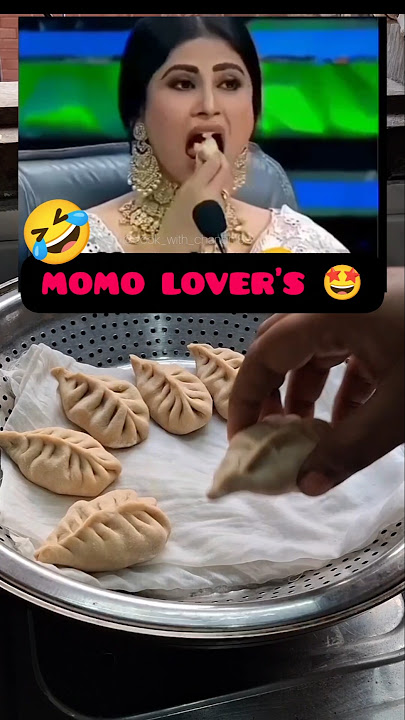 Couldn't control Mouni Roy 😆momos pr maara jhppata saare momo kha gyi #food #momos #momoslover