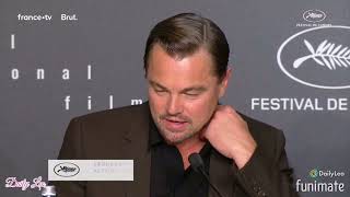 Leo During the Press Conference for Killers of the Flower Moon at the Cannes Film Festival 2023