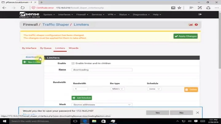 Traffic Shaping or Bandwidth Control on pfSense