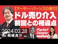 【アーサー・バーンズの祟り】ドル売り介入：前回との相違点（岡崎良介さん） [マーケットディーパー]
