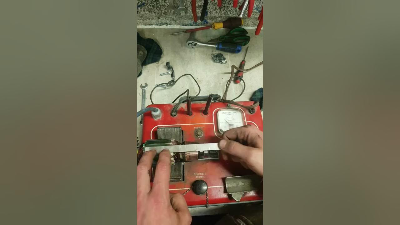 How a growler is used to test armatures YouTube