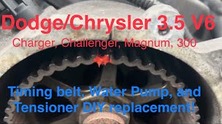 How to replace Timing Belt and Water pump on Chrysler 300 3.5 Dodge Charger, Magnum, and Challenger