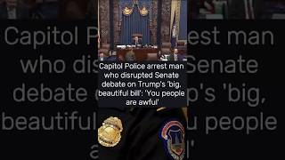 Capitol Police arrest man who disrupted Senate debate on Trump's 'big, beautiful bill'