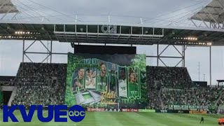 Austin FC debuts 'Greetings from Austin' tifo | KVUE