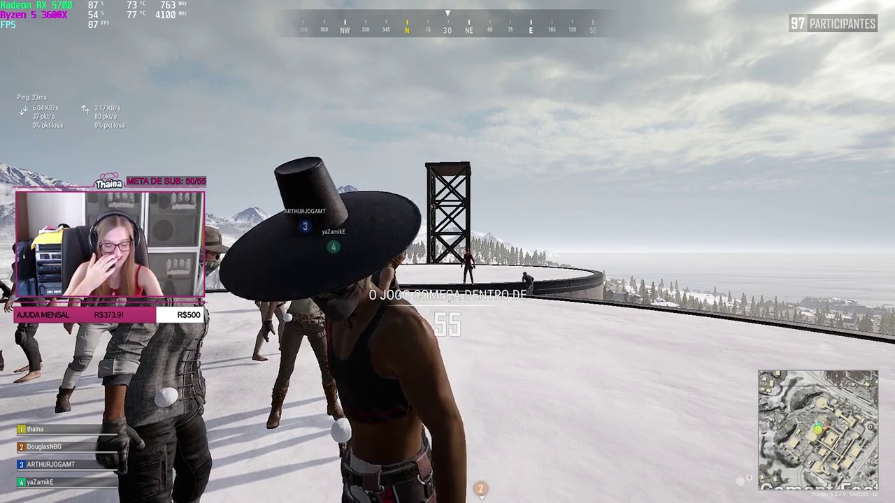 COMPILADO DO DIA EM PUBG 