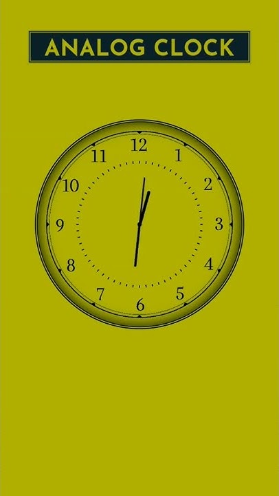 Analog Clock Using HTML, CSS, JavaScript | #shorts #webdesign Source ...