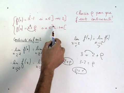 Etude de la continuité d'une fonction numérique en un point - YouTube