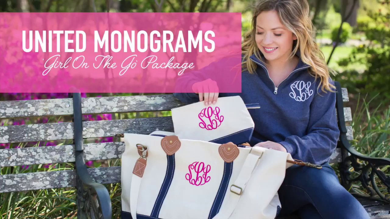 United Monograms Monogrammed 'Girl On The Go' Package