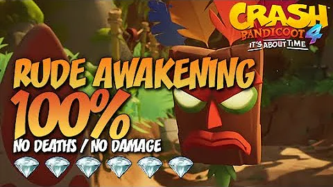 Crash Bandicoot 4: Rude Awakening 100% Run - All Gems Guide (No Deaths / No Damage) - First Level