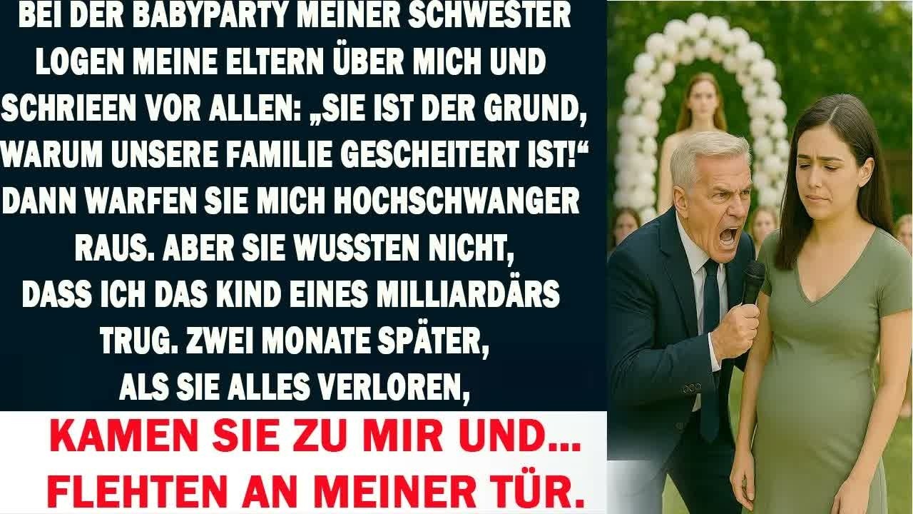 ELTERN WARFEN MICH BEI DER BABYPARTY RAUS – NICHT WISSEND, DASS ICH EIN MILLIARDÄR BABY TRUG