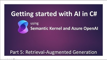 Getting Started with AI in C# (Part 5 - Retrieval-Augmented Generation) [Legacy: See description]