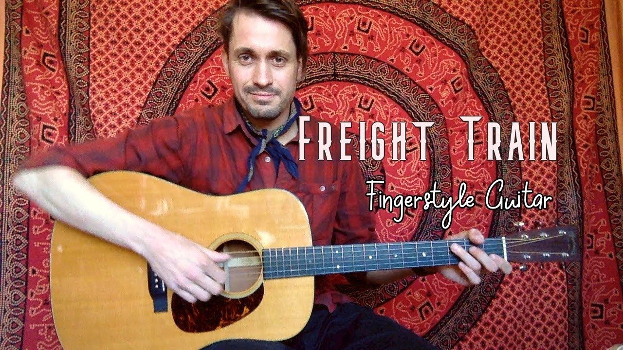 Freight Train Acoustic Guitar Solo Fingerstyle Martin D18 YouTube
