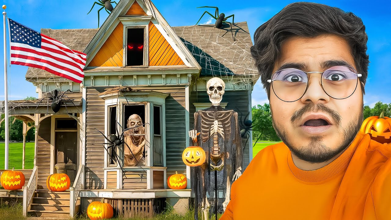 Así adornan las casas en USA para HALLOWEEN 🇺🇸 Gastan millones 🏠