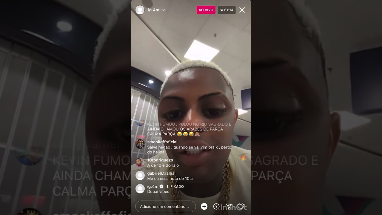 ig mostra 100 mil na live, ninguém tá puro 