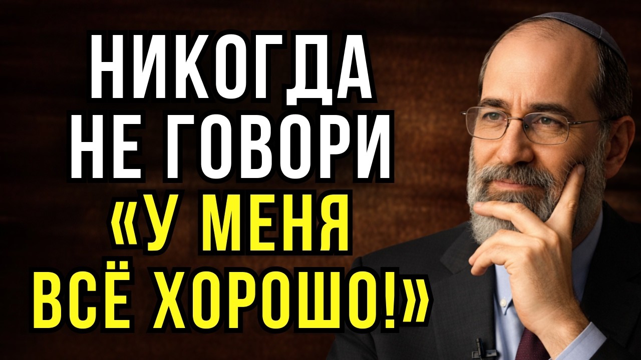 Не говорите “у меня всё хорошо” — именно это крадёт ваше счастье! | Еврейская мудрость