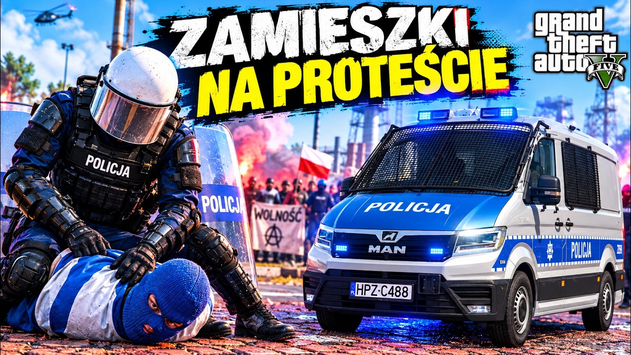Polska Policja - ZAMIESZKI NA PROTEŚCIE💀| Oddziały Prewencji Policji | LSPDFR