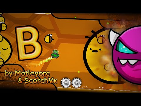 "B" by Motleyorc and ScorchVx [Medium Demon] // Geometry Dash 2.11 [1080p 60fps]
