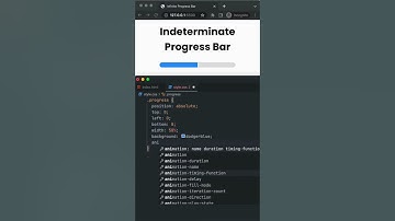 Indeterminate Progress Bar Animation #shorts