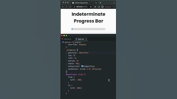 Indeterminate Progress Bar Animation #shorts