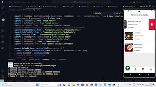 Mobile application - Restaurant ordering system (React Native, Redux, Express JS, and POSTGRESQL) screenshot 5