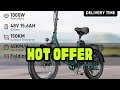 DYU C9 Electric Bicycle Peak 1000W Motor 48V15.6AH Lithium Battery Electric Bike Hydraulic Brake 20