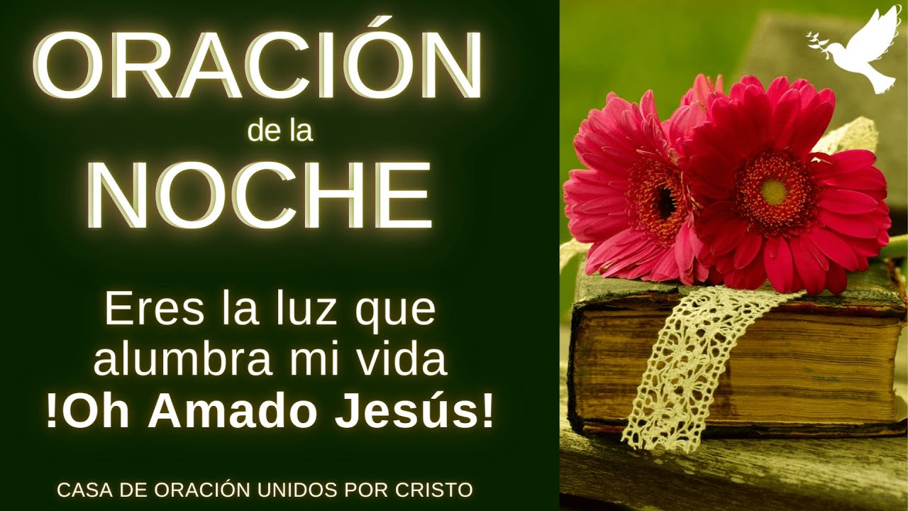 ORACIÓN DE LA NOCHE "ERES LA LUZ QUE ALUMBRA MI VIDA ¡OH AMADO JESÚS