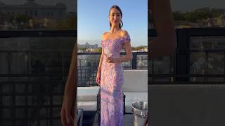 Ema Savahl Couture - Maggie Ulmer Dress Flowers Pink And Rome Italy
