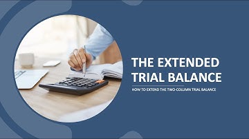 AAT Level 3 - Extended Trial Balance - How to prepare the ETB