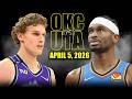 Oklahoma City Thunder vs Utah Jazz Full Game Highlights – April 5, 2026 | NBA Season