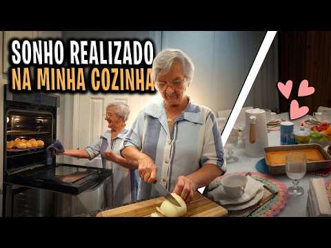 My mom cooking in my kitchen 😍 we made delicious recipes for our guests.