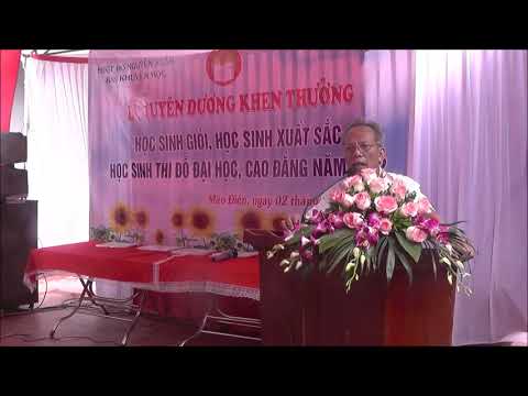 Video Lễ tuyên dương và trao thưởng cho học sinh xuất sắc... - youtube