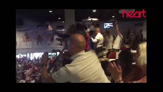 Fans at Ashton gate stadium celebrates england wining against wales (original clip)