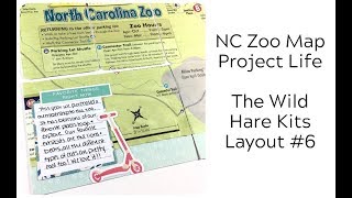 The Wild Hare Kits - Layout #6:  NC Zoo Map (Project Life)